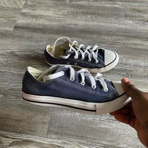 Converse all star denim lace youth girl size 2